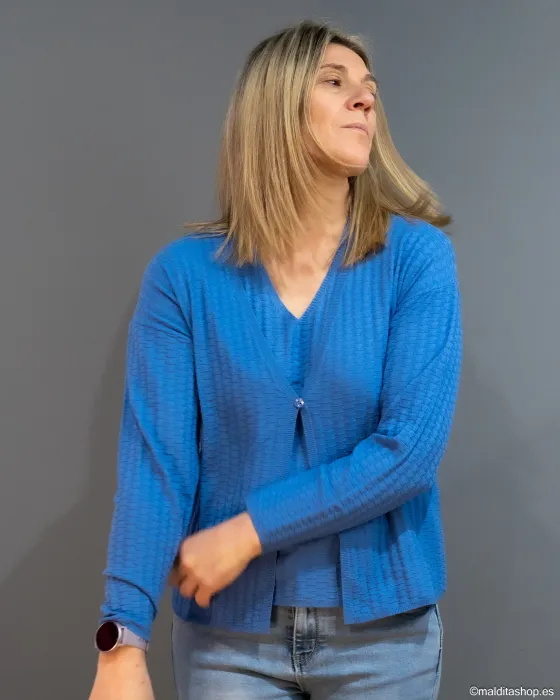 Chaqueta Estructura BuddyBlue Azul | Punto Labrado | Maldita Shop 2