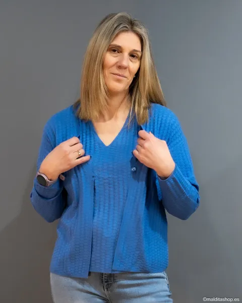 Chaqueta Estructura BuddyBlue Azul | Punto Labrado | Maldita Shop