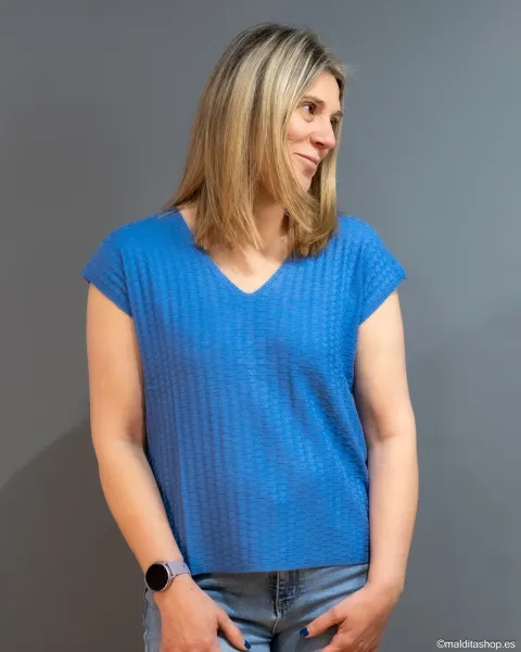 Top Estructura BuddyBlue Azul | Punto Labrado | Maldita Shop