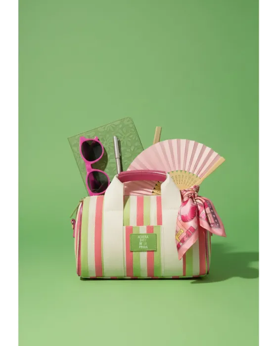 Bolso Mini Bowling Agatha Ruiz de la Prada | Tejido Líneas Lona 2