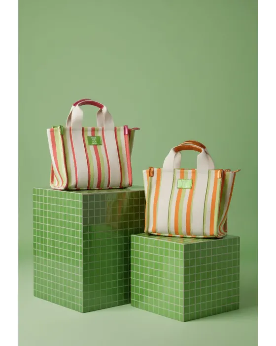 Bolso Tote Agatha Ruiz de la Prada | Tejido Líneas Lona