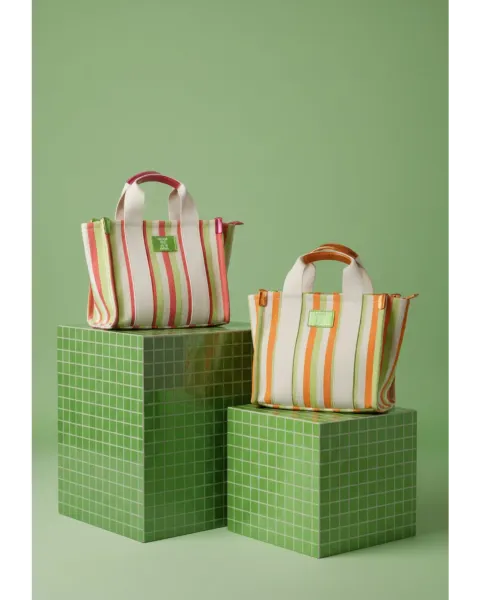 Bolso Tote Agatha Ruiz de la Prada | Tejido Líneas Lona