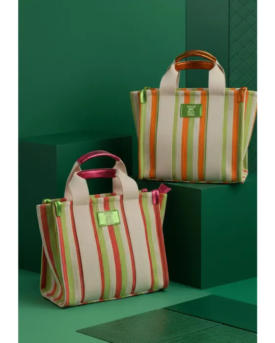 Bolso Tote Agatha Ruiz de la Prada | Tejido Líneas Lona