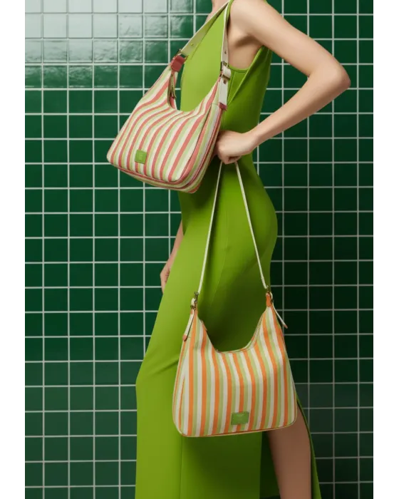 Bolso Hobo Agatha Ruiz de la Prada | Tejido Líneas Lona