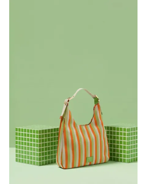 Bolso Hobo Agatha Ruiz de la Prada | Tejido Líneas Lona