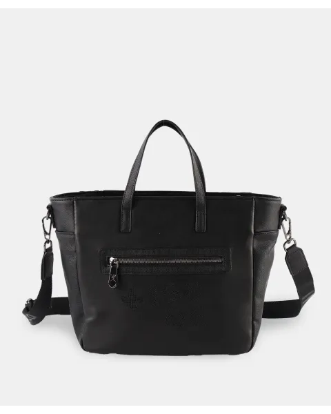 Bolso Mano Pepe Moll Shirley Black | Amplio y Estructurado