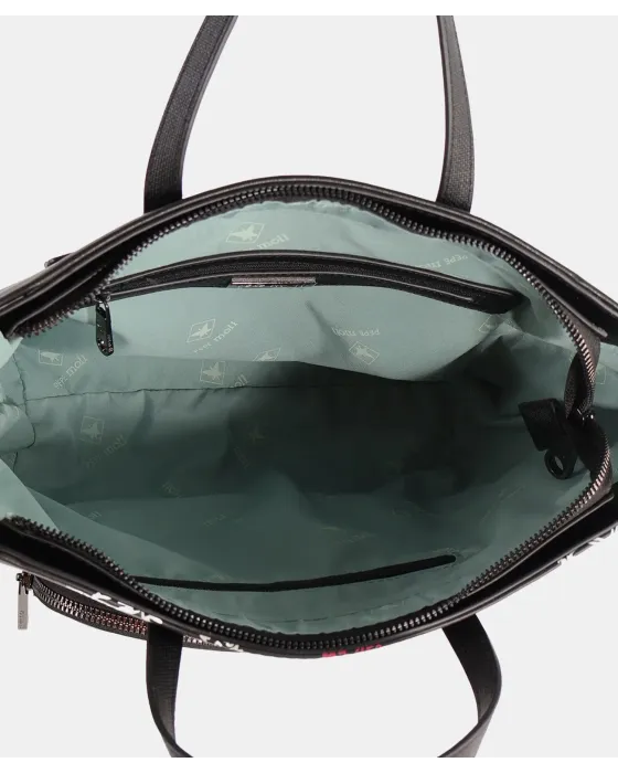 Bolso Mano Pepe Moll Shirley Black | Amplio y Estructurado