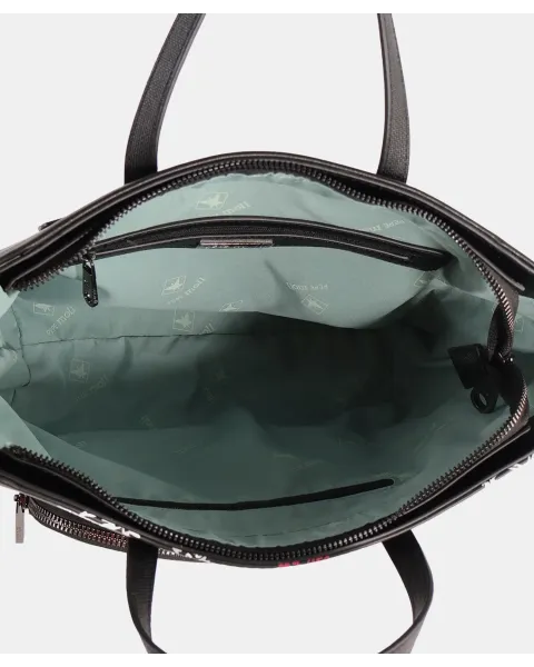 Bolso Mano Pepe Moll Shirley Black | Amplio y Estructurado