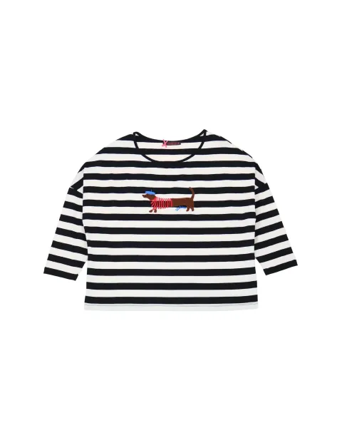 Camiseta Blanca Teckel Lolitas&L | Estilo Parisino | Maldita Shop