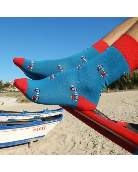 Calcetines SomosOcéano Galegos Azules | Algodón Sin Costuras