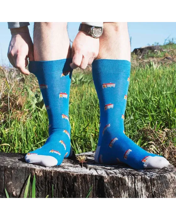 Calcetines SomosOcéano Hórreos Azules | Algodón Sin Costuras