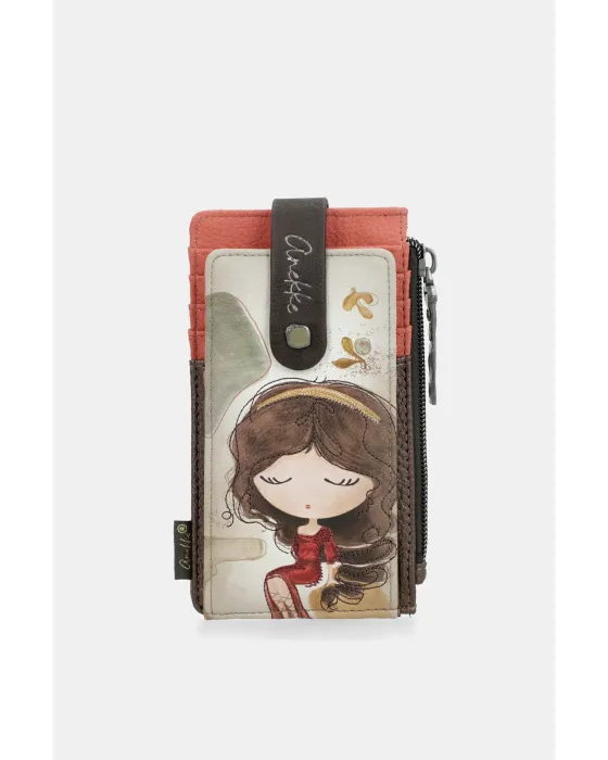 Tarjetero Anekke Muse | Cartera Minimalista Artística 12cm 2