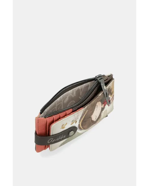 Tarjetero Anekke Muse | Cartera Minimalista Artística 12cm