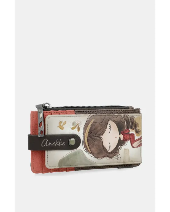Tarjetero Anekke Muse | Cartera Minimalista Artística 12cm