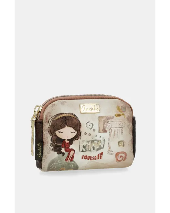 Monedero Pequeño Anekke Muse | Cartera Compacta Artística 12cm