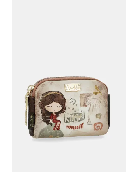 Monedero Pequeño Anekke Muse | Cartera Compacta Artística 12cm