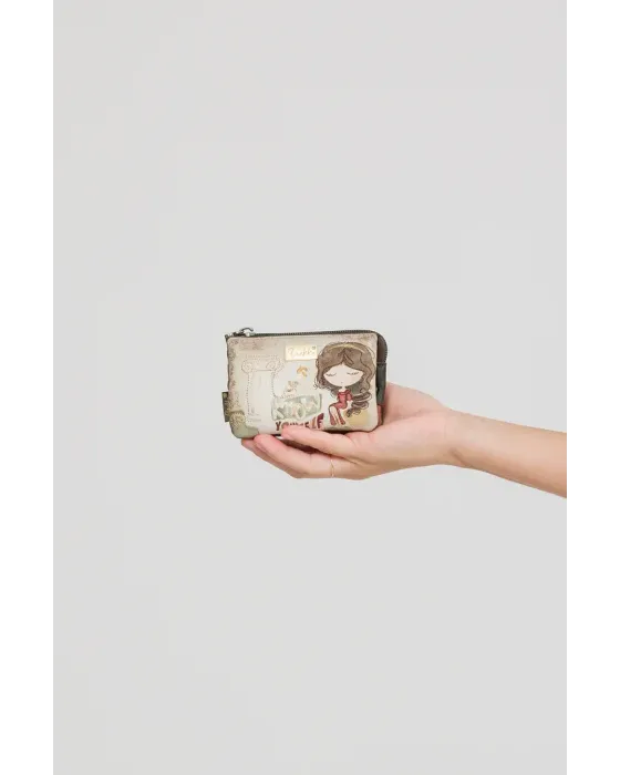 Monedero 3 Compartimentos Anekke Muse | Diseño Artístico 11cm 2