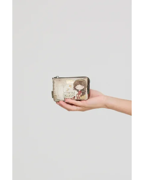 Monedero 3 Compartimentos Anekke Muse | Diseño Artístico 11cm