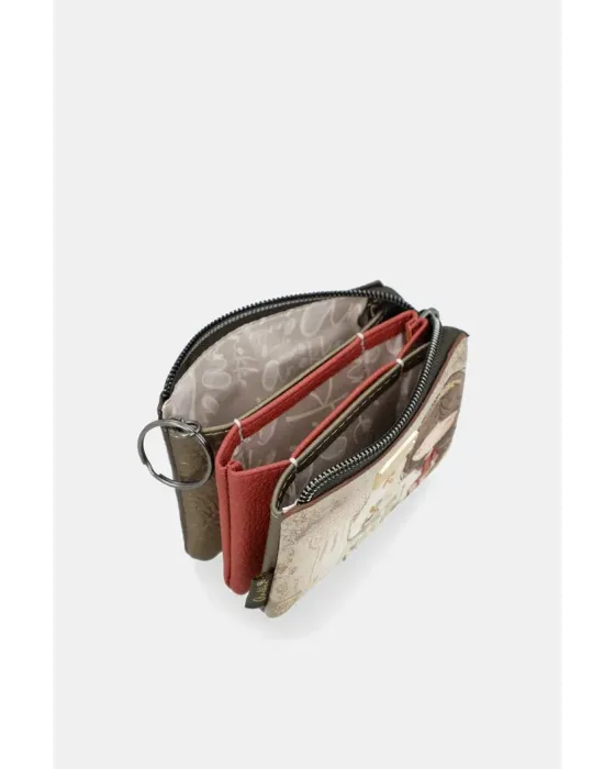Monedero 3 Compartimentos Anekke Muse | Diseño Artístico 11cm