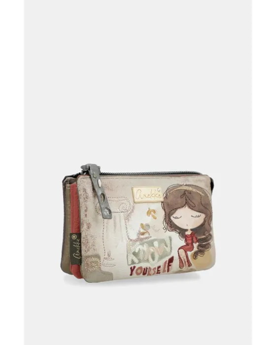 Monedero 3 Compartimentos Anekke Muse | Diseño Artístico 11cm