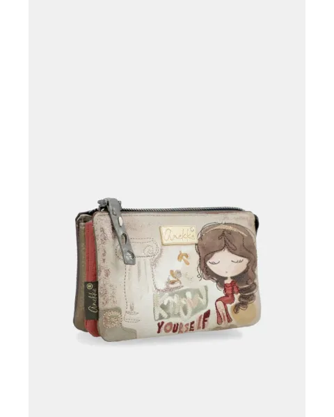 Monedero 3 Compartimentos Anekke Muse | Diseño Artístico 11cm