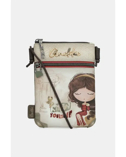Mini Bandolera Anekke Muse | Bolso Vertical Artístico 12cm