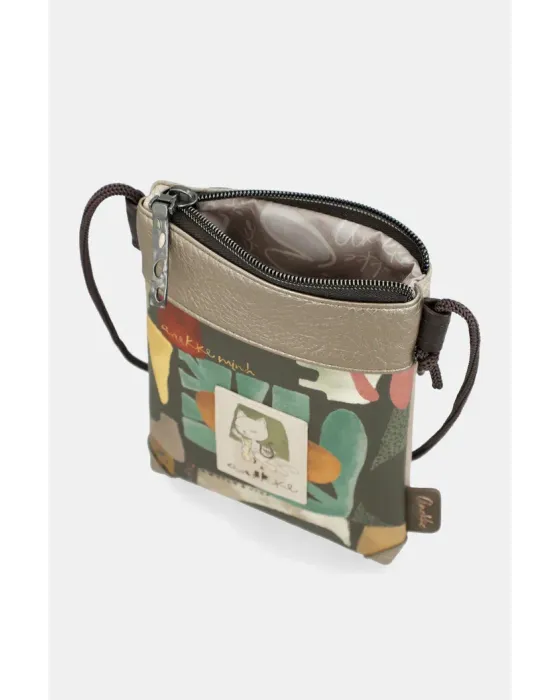 Mini Bandolera Anekke Muse | Bolso Vertical Artístico 12cm