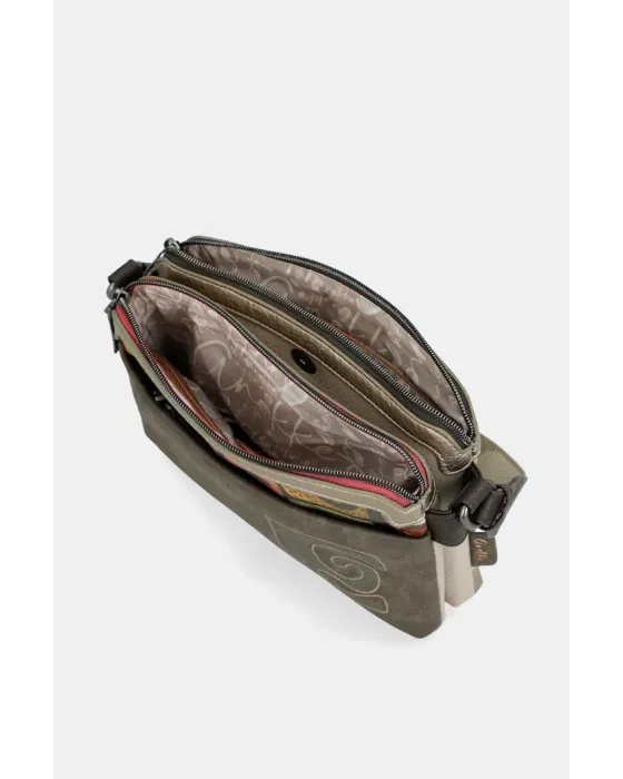 Bandolera 3 compartimentos Anekke Muse | Diseño Artístico 25cm