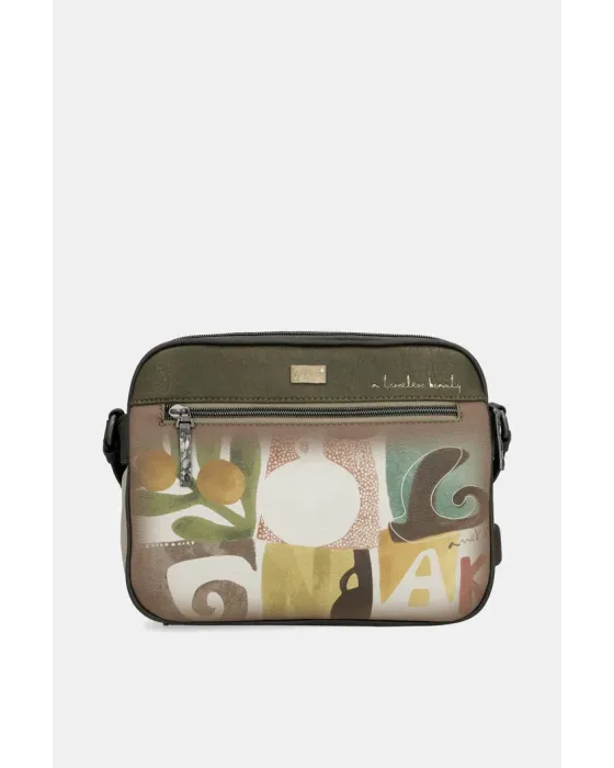 Bandolera Bolsillo Frontal Anekke Muse | Diseño Artístico 24cm