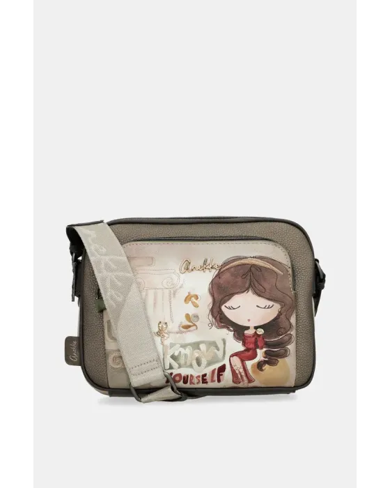 Bandolera Bolsillo Frontal Anekke Muse | Diseño Artístico 24cm