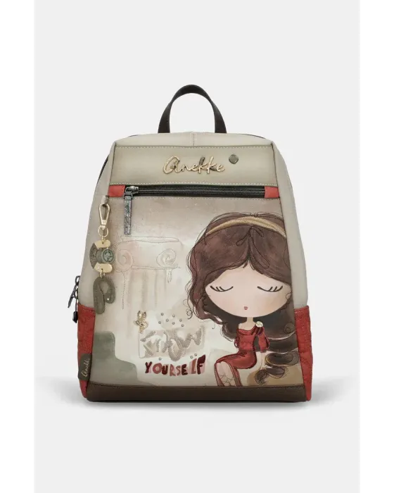 Mochila Anekke Muse | Bolso Mochila Doble Compartimento 32cm