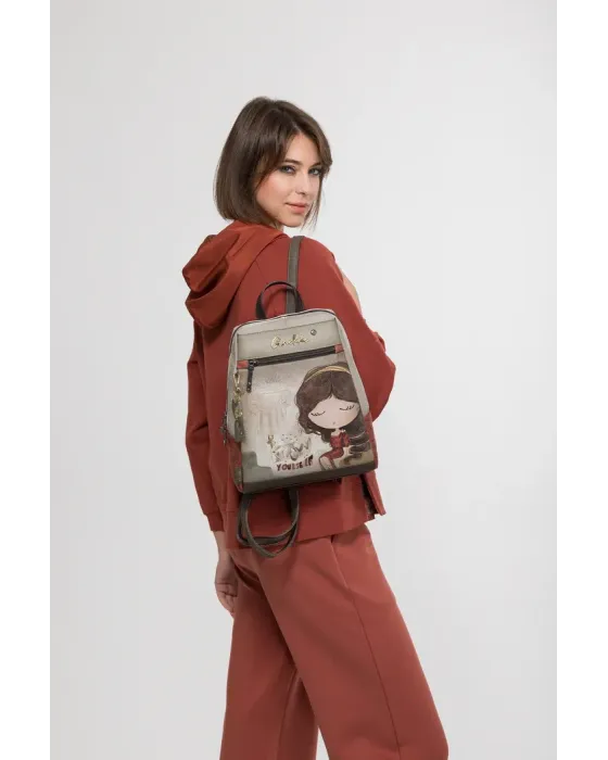 Mochila Anekke Muse | Bolso Mochila Doble Compartimento 32cm