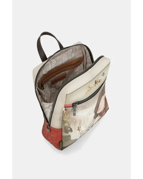Mochila Anekke Muse | Bolso Mochila Doble Compartimento 32cm