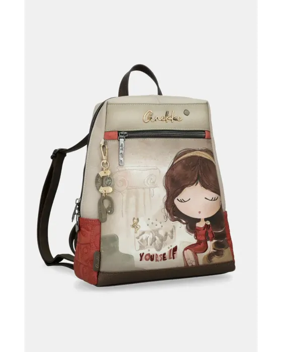 Mochila Anekke Muse | Bolso Mochila Doble Compartimento 32cm