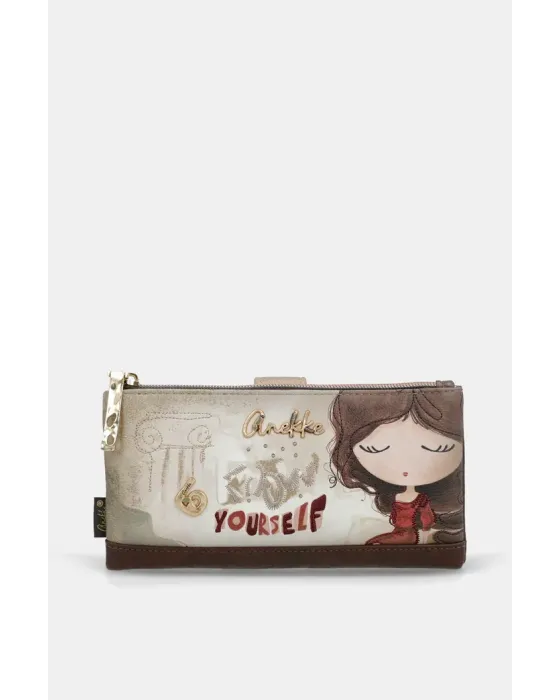 Monedero Grande Anekke Muse RFID | Cartera Flexible 18cm