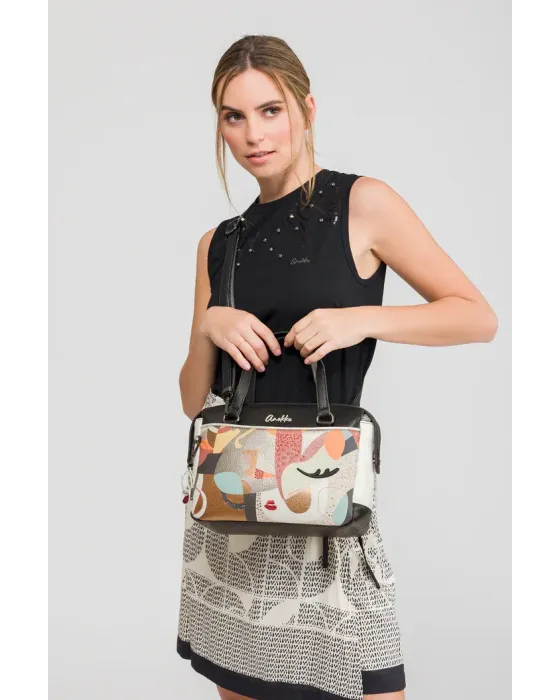 Bolso asa corta Anekke Eikon | Diseño Artístico 33cm 2