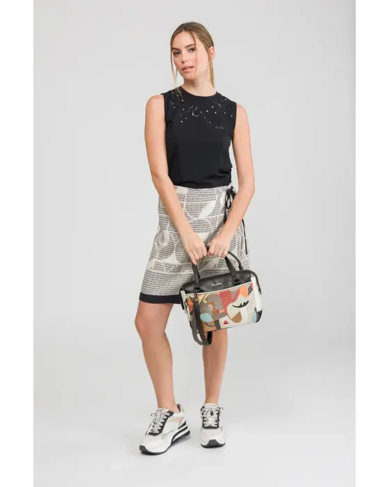 Bolso asa corta Anekke Eikon | Diseño Artístico 33cm