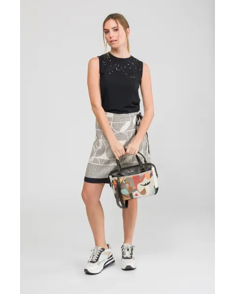 Bolso asa corta Anekke Eikon | Diseño Artístico 33cm