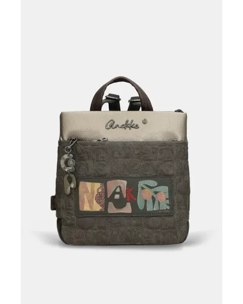 Mochila Cuadrada Anekke Amphora | Bolso Mochila Artístico 30cm