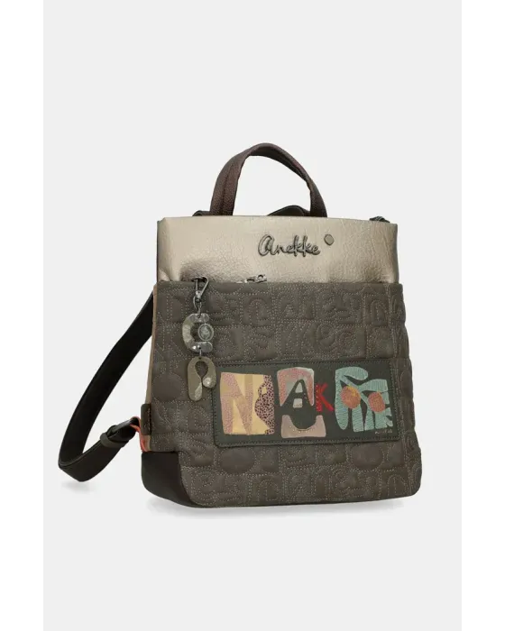 Mochila Cuadrada Anekke Amphora | Bolso Mochila Artístico 30cm