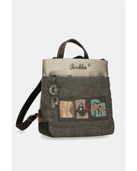 Mochila Cuadrada Anekke Amphora | Bolso Mochila Artístico 30cm