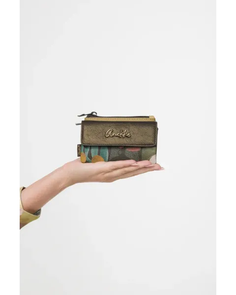 Monedero con Solapa Anekke Amphora | Doble Compartimento 14cm
