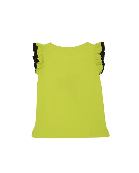 Camiseta Verde Ácido Palmera LolitaS&L | Volantes y Diseño Tropical