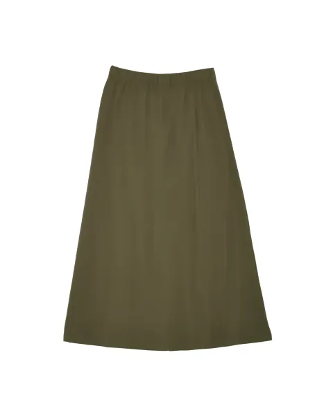 Falda Midi Militar Palmeras LolitaS&L | Cintura Elástica y Abertura