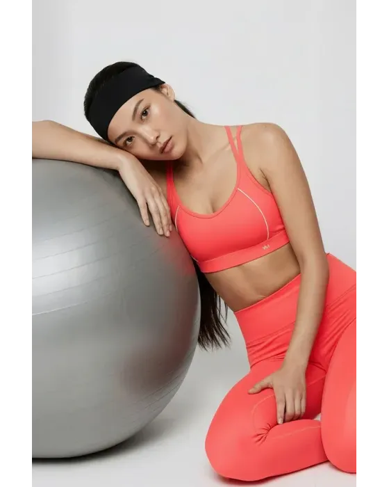 Sujetador Deportivo Compressive Coral | Sujeción Media Ysabel Mora