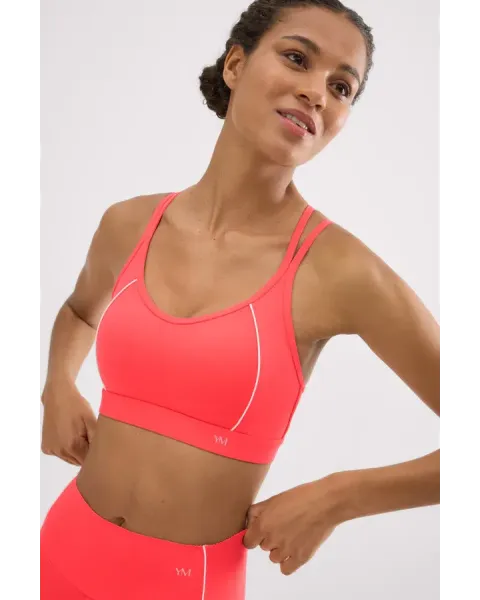 Sujetador Deportivo Compressive Coral | Sujeción Media Ysabel Mora