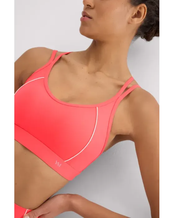 Sujetador Deportivo Compressive Coral | Sujeción Media Ysabel Mora