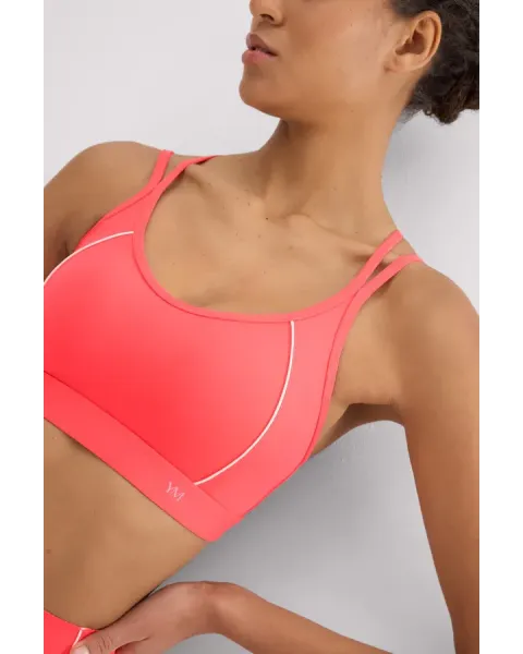 Sujetador Deportivo Compressive Coral | Sujeción Media Ysabel Mora