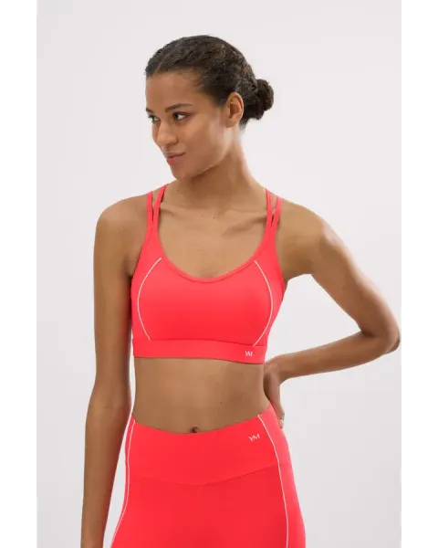 Sujetador Deportivo Compressive Coral | Sujeción Media Ysabel Mora