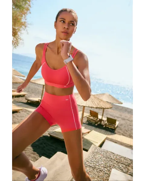 Sujetador Deportivo Compressive Coral | Sujeción Media Ysabel Mora